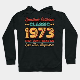 Limited Edition Classic 1973 Birthday Hoodie